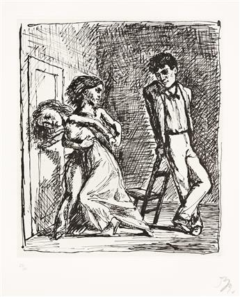 BALTHASAR KLOSSOWSKI DE ROLA (BALTHUS) Fifteen Lithographs for Wuthering Heights.